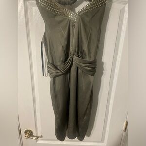 Olive Green Calvin Klein Dress Size 8